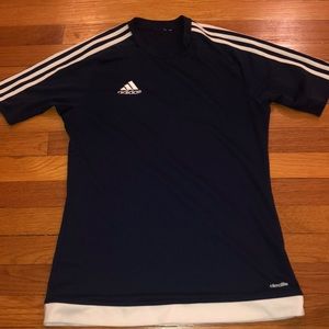 Navy Blue Adidas Tiro Soccer Training Shirt
